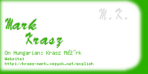 mark krasz business card